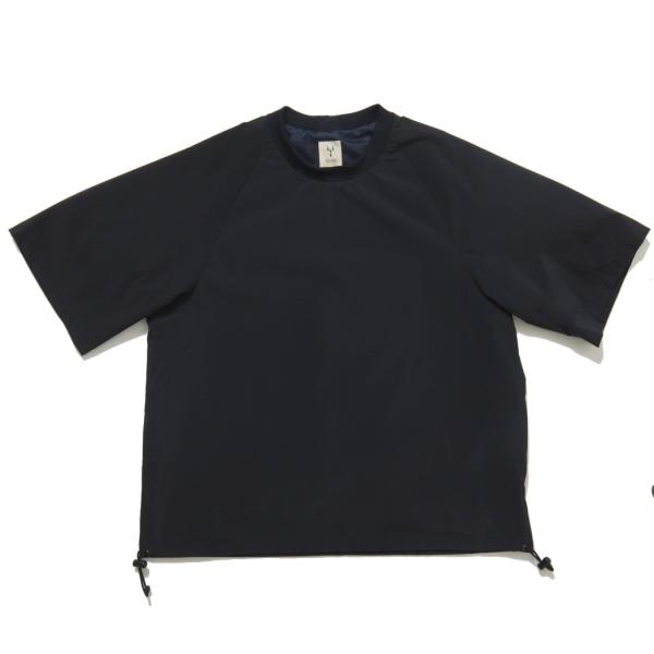 Scye サイ ナイロン 2way ストレッチ イージーケア Tシャツ ネイビー 38