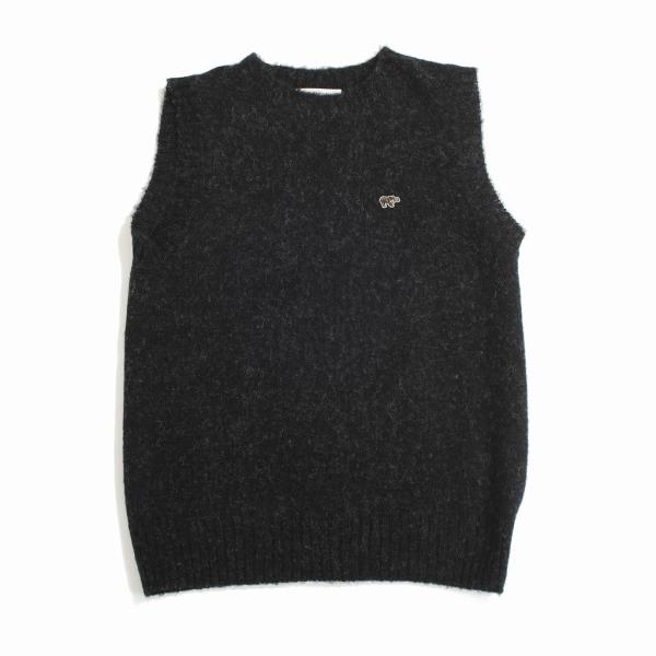 SCYE BASICS サイベーシックス サイ シェットランドウール ブラッシュド ニットベスト チ...