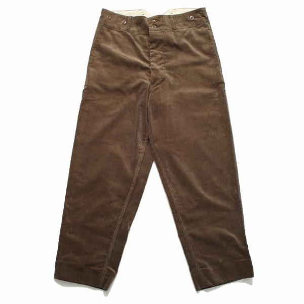 SCYE サイ ハイバック コーデュロイパンツ ブラウン Cotton Corduroy High ...