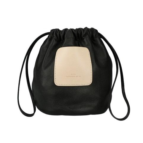 SCYE サイ ソフトレザードローストリングバッグ ブラック BOX CALF SOFT LEATH...