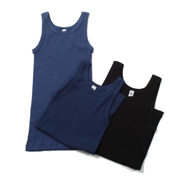 HENRI リブタンクトップ イタリア製
