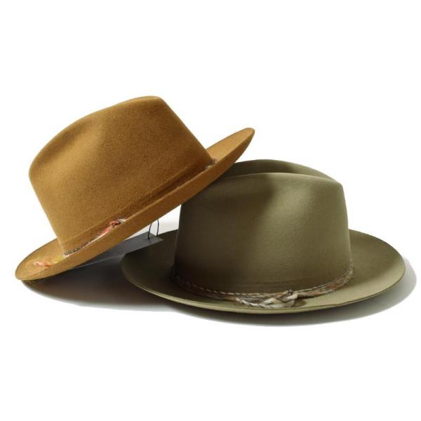 SuperDuperHats スーパーデューパーハッツ MIX毛糸リボンハット ラビットファーフェル...