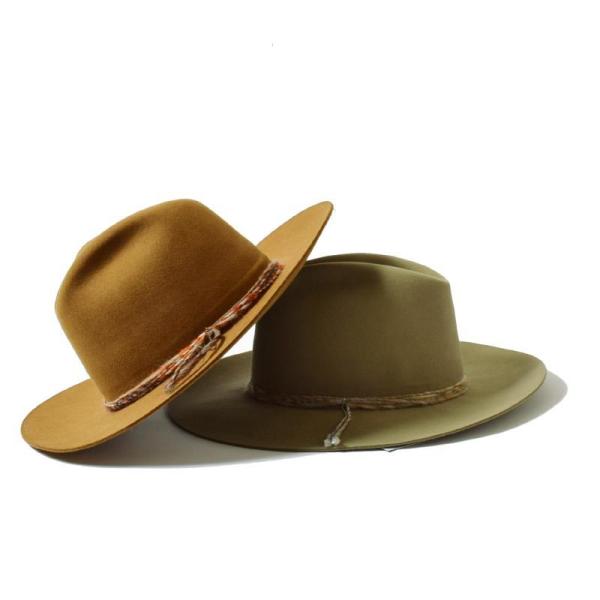 SuperDuperHats スーパーデューパーハッツ MIX毛糸リボンハット ラビットファーフェル...