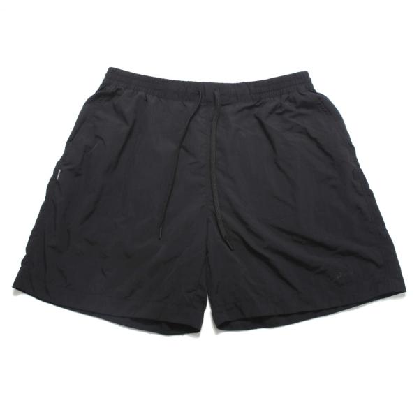 +phenix プラスフェニックス ワッシャーハーフパンツ 軽量ナイロン 撥水加工 ブラック