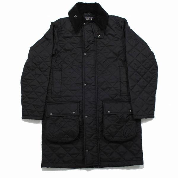 BEAVER OF BOLTON ビーバーオブボルトン キルティングコート ブラック