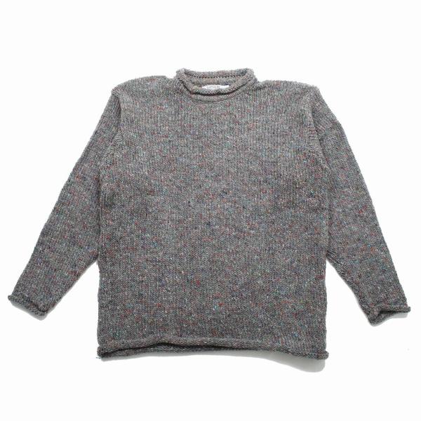 Rathlin Knitwear ラスリンニットウェア ロールネックドネガルニットプルオーバー ミッ...
