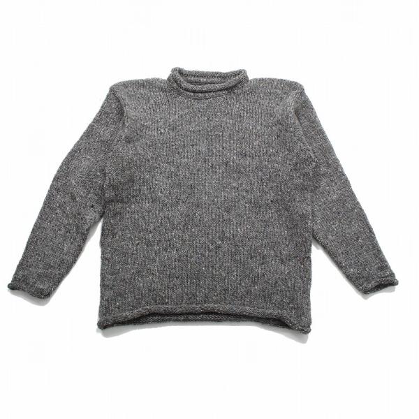 Rathlin Knitwear ラスリンニットウェア ロールネックドネガルニットプルオーバー グレ...