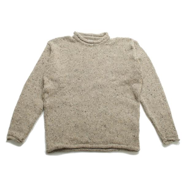 Rathlin Knitwear ラスリンニットウェア ロールネックドネガルニットプルオーバー 45...