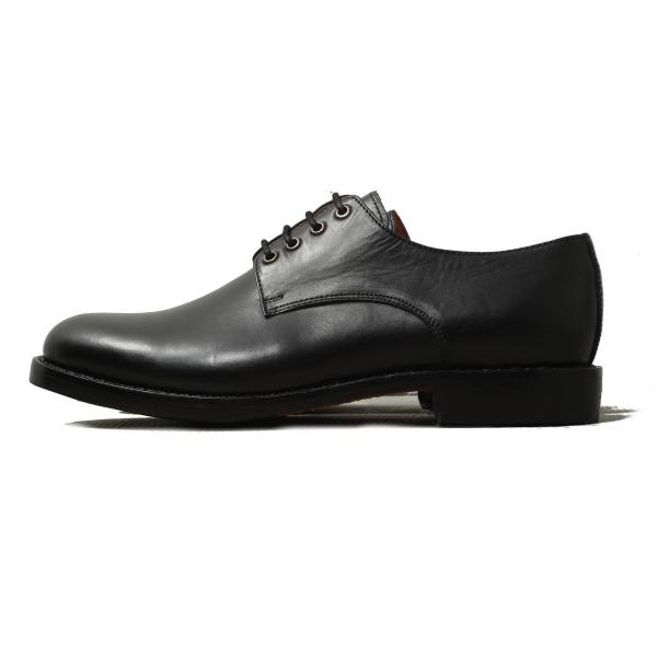 Milton Keynes ミルトンキーンズ プレーントゥシューズ ラバーソール ブラック TPR ...