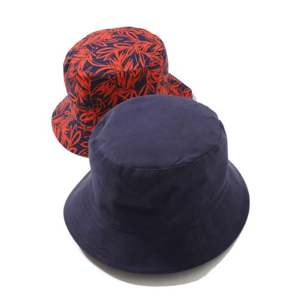 Failsworth フェイルスワース リバーシブル バケットハット Navy ネイビー＆ボタニカル...