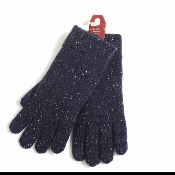 DENTS デンツ ニットグローブ スマホ対応 ボアフリースライナーフリーサイズ ネイビー 5-45...