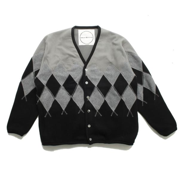 BURLAP OUTFITTER バーラップアウトフィッター アーガイル フリース カーディガン グ...