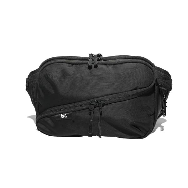 ist. イスト Zファスナー ナイロン ウェストバッグ ポーチ ボディバッグ ist.-WB ブラ...