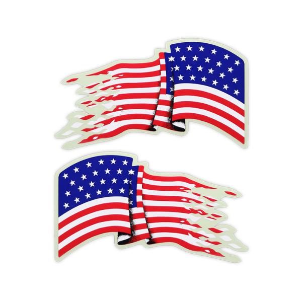 東洋マーク　国旗　ステッカー　アメリカ　小　二枚入り(左右対称)　2718