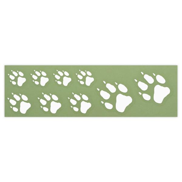 東洋マーク　アニマルステッカー　足跡　極小　９枚入り　2964