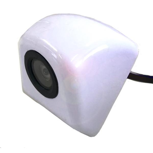 CCDバックカメラ ボルト取り付けタイプ ホワイト コンパクトサイズ 防塵 防水 ABC-101W