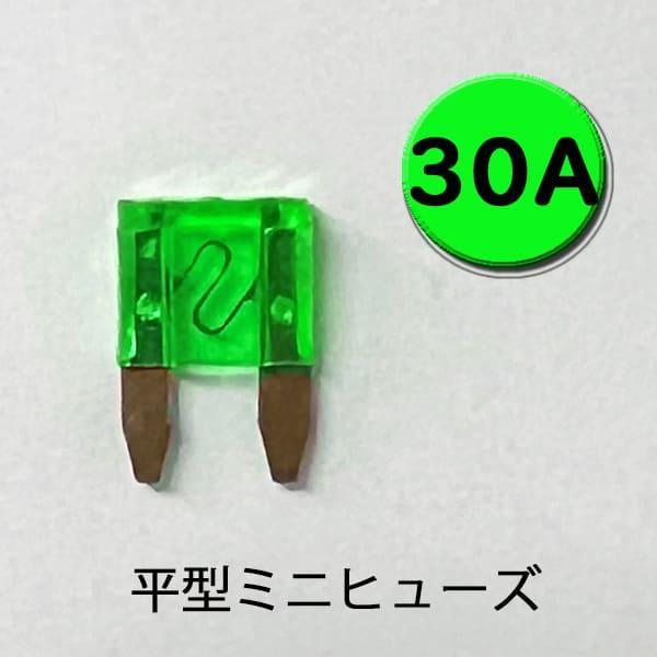 平型ミニヒューズ 30A ゴールド端子 AFM-100-30A ターミナル カー用品 バイク用