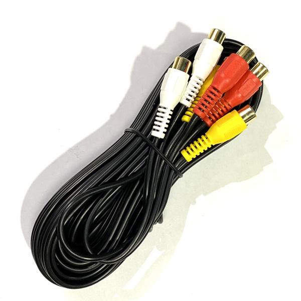 RCA延長コード４ｍ　AV用(音声R/L・映像) アークヒル ARC-4JT