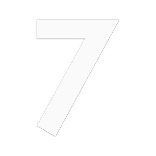 東洋マーク　ゼッケンシリーズ　レーシングゼッケン　小　白　3枚入り　7　NRZW18