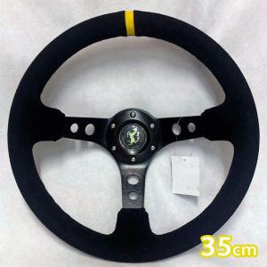 5/5限定 最大P14倍】K&M 280φ/280mm/28cm カーボン調ステアリング