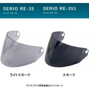 【選2色】【オプション専用品】リード工業　RE-35/RE-351専用シールド　ライトスモーク/スモーク　RE-35S｜オートパーツTCTCヤフー店