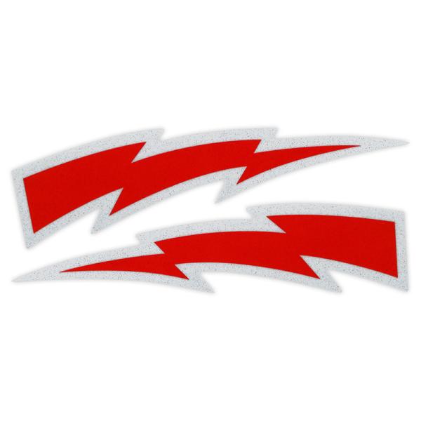 東洋マーク　その他シリーズ　ステッカー　イナズマレッド　反転　2枚入　Z-3485