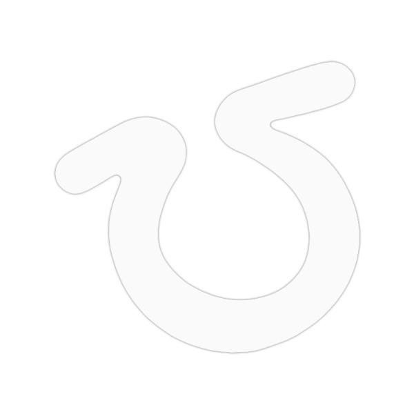 東洋マーク　文字・数字シリーズ　まんが文字　白　ひ　ZMW-27