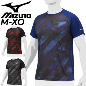 半袖 Tシャツ メンズ mizuno ミズノ グラフィック プリントT/トレーニング スポーツウェア 野球 ランニング 男性 運動 トップス/12JAAT58｜apworld