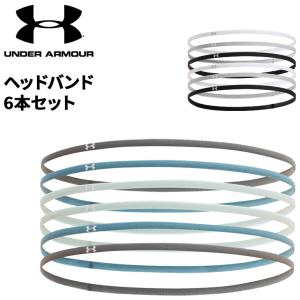 アンダーアーマー UAミニ エラスティック ヘッドバンド 6本セット UNDERARMOUR スポーツ ブランド アクセサリー シリコン付き ヘアバンド 髪留め /1389932｜APWORLD