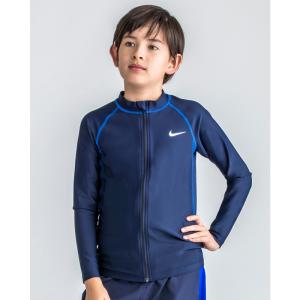 キッズ ラッシュガード 長袖 水着 ジュニア スイムウェア 男の子/ナイキ NIKE 子供用 120-170サイズ UVカット 紫外線対策 水泳/1981916-10