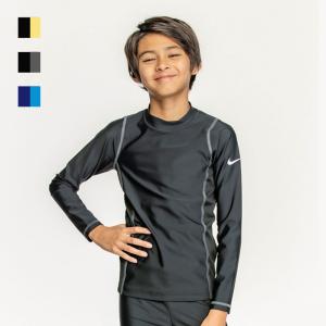 ナイキ ラッシュガード 長袖 キッズ 水着 男の子 ジュニア スイムウェア NIKE SWIM BOYS ロングスリーブ UV ハイドロガード 110cm 120cm /1991091【返品不可】