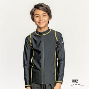 ナイキ ラッシュガード 長袖 ジップアップ キ...の詳細画像1