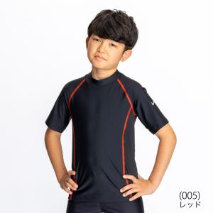 ナイキ 半袖ラッシュガード 水着 キッズ ジュ...の詳細画像2