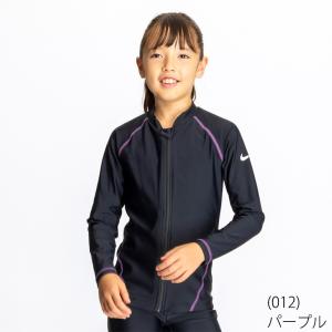ナイキ キッズ 長袖 ジップ付きラッシュガード...の詳細画像5