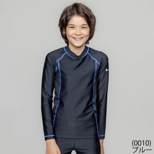 ナイキ キッズ ジュニア 長袖 ラッシュガード...の詳細画像1