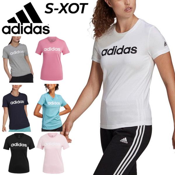 アディダス 半袖 Tシャツ レディース adidas エッセンシャルズ スリム ロゴ トレーニング ...