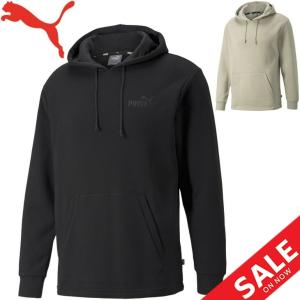 スウェット パーカー 裏起毛 メンズ プーマ PUMA ESS+ リラックスフーディースウェット FL/スポーツウェア スエット プルオーバー トレーナー 男性 保温 /846374