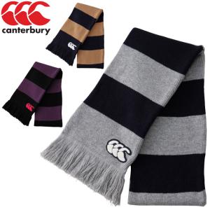 カンタベリー canterbury ニットマフラー メンズ レディース/ボーダー 保温 スポーツ カジュアル 防寒 ラグビー アクセサリー/AA02990