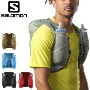 サロモン ランニングベスト フラスク付 メンズ レディース SALOMON ACTIVE SKIN 8｜ユニセックス ハイドレーションベスト 長距離 /ACTSKN8SET