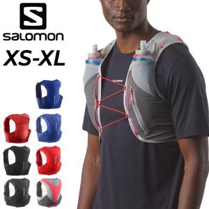 サロモン ランニングベスト フラスク付 メンズ レディース SALOMON ADV SKIN 5 ハイドレーションベスト ランニングバッグ トレイルランニング ギア /ADVSKIN5-｜apworld