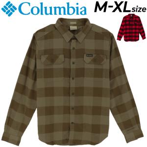 カジュアルシャツ 長袖 メンズ コロンビア Columbia フレアガンストレッチフランネル/チェック柄 アウトドアウェア キャンプ 男性用 トップス/AE0232