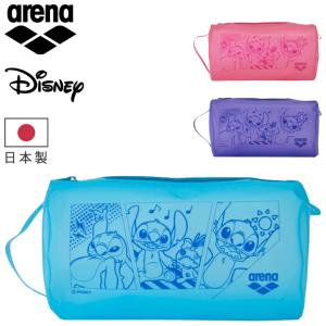 アリーナ プルーフバッグ Sサイズ 水泳 競泳 招集所持ち込み不可 arena ディズニー 防水 スイムポーチ ラウンド型 スティッチ リロ＆スティッチ /AS6FBZ86U