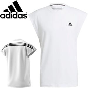 ノースリーブシャツ Tシャツ メンズ/アディダス adidas M BIC BACK 3ST スリーブレスTEE/スポーツウェア ホワイト 白 男性 ランニング /AT066-GP9517｜apworld