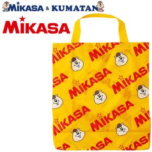 トートバッグ ミカサ MIKASA KUMATAN クマタン コラボ ナイロンバッグ キャラクター イエロー 黄色 大容量 サブバッグ エコバッグ かわいい /BA21-WJKT2-Y｜apworld