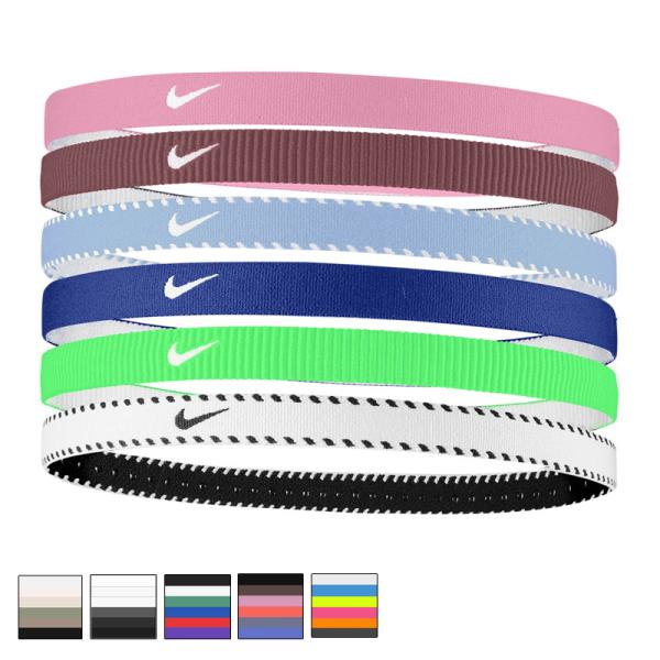 ナイキ NIKE フレックス クラシック ヘッドバンド 6本パック｜スポーツ ブランド アクセサリー...