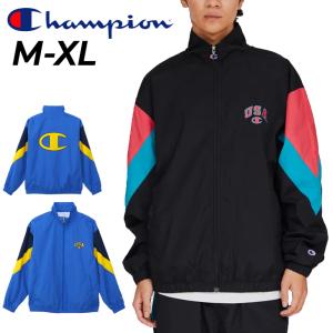 チャンピオン ウィンドブレーカー 長袖 メンズ Champion ジップジャケット 裏メッシュ アウター ナイロンジャケット メンズウェア スポーティ /C3-B604