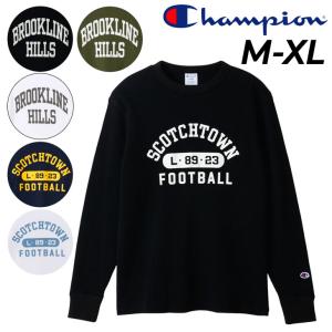 Champion（チャンピオン） Tシャツ メンズ 長袖 ワッフル素材 綿混
