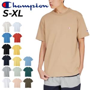 チャンピオン 半袖 Tシャツ メンズ Champion ベーシック 無地 ワンポイントロゴ クルーネック メンズウェア カジュアルシャツ 男性 アメカジ /C3-X352