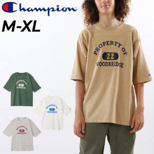 チャンピオン 半袖 Tシャツ メンズ Champion フットボールTシャツ 5分袖 カットソー カジュアルウェア カットソー アメカジ アウトドア風 男性 /C3-Z340｜apworld