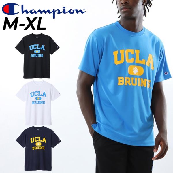 チャンピオン 半袖 Tシャツ メンズ Champion UCLA プリントT クルーネック 抗菌防臭...